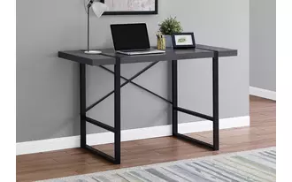 Ashley  computer desk - 48 l - grey - black metal in 