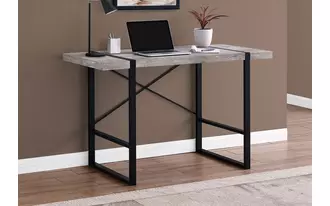 Ashley  computer desk - 48 l - taupe reclaimed wood - black metal in 