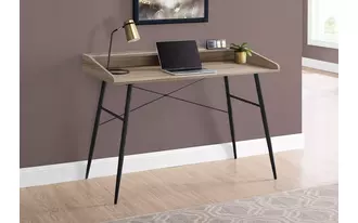 Ashley  computer desk - 48 l - dark taupe - black metal in 
