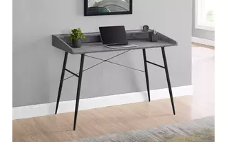 Ashley  computer desk - 48 l - grey stone-look - black metal in 