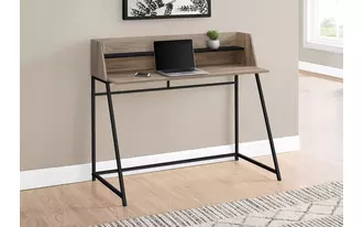 Ashley  computer desk - 48 l - dark taupe - black metal in 