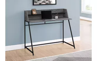 Ashley  computer desk - 48 l - grey stone-look - black metal in 