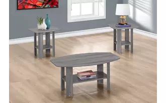 Ashley  table set - 3pcs set - grey in 