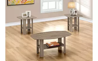 Ashley  table set - 3pcs set - dark taupe in 