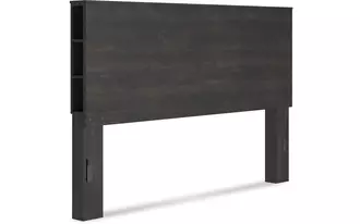 Ashley toretto king bookcase headboard in charcoal