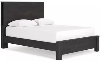 Ashley toretto queen/king platform rails in charcoal