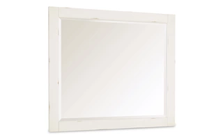 BEDROOM MIRROR Braunter Aged WhiteB792-36 ASHLEY