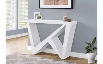 Ashley  accent table - 48 l - white hall console in 