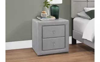 Ashley  nightstand - 21 h - grey linen in 
