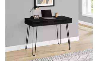 Ashley  computer desk - 40 l - black - black metal in 