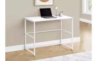 Ashley  computer desk - 40 l - white - white metal in 