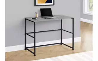 Ashley  computer desk - 40 l - grey - black metal in 