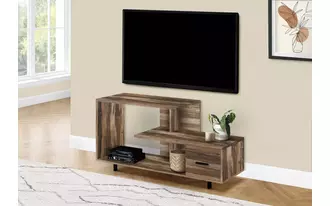 Ashley  tv stand - 48 l - brown reclaimed - 1 drawer in 