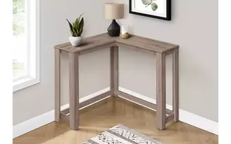 Ashley  accent table - 36  - dark taupe corner console in 