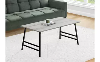 Ashley  coffee table - 40 l - grey - black metal in 