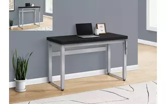 Ashley  computer desk - 48 l - black - adj.height- silver metal in 