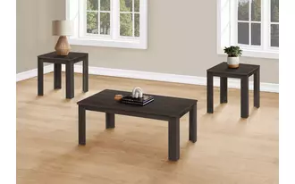 Ashley  table set - 3pcs set - brown oak in 