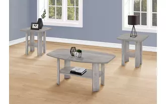 Ashley  table set - 3pcs set - industrial grey in 