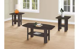 Ashley  table set - 3pcs set - brown oak in 