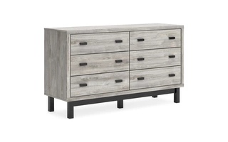 SIX DRAWER DRESSER Vessalli GrayB1036-231 ASHLEY