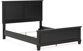 Ashley lanolee queen panel footboard in black