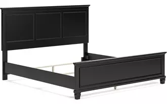 Ashley lanolee king/cal king panel footboard in black
