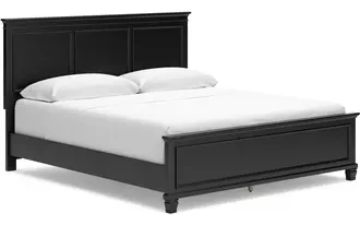 Ashley lanolee california king panel rails in black