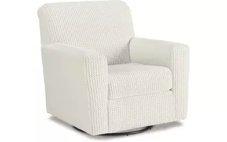 swivel glider accent chair herstow ivory
