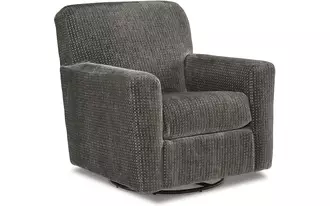 swivel glider accent chair herstow charcoal