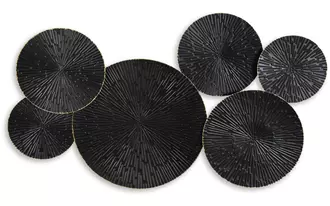 wall decor rhetlen black/gold finish