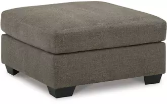 Ashley mahoney oversized accent ottoman in chocolate