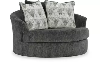 oversized swivel accent chair biddeford shadow