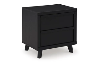 TWO DRAWER NIGHT STAND Danziar BlackB1013-92 ASHLEY