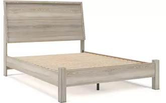 Ashley hasbrick queen panel footboard w/rails in tan