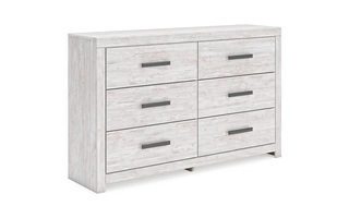SIX DRAWER DRESSER Cayboni WhitewashB3788-31 ASHLEY