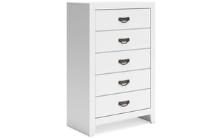 FIVE DRAWER CHEST Binterglen WhiteB427-46 ASHLEY