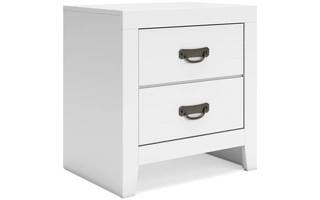 TWO DRAWER NIGHT STAND Binterglen WhiteB427-92 ASHLEY