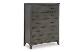 FIVE DRAWER CHEST Montillan Grayish BrownB651-46 ASHLEY