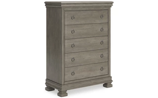 FIVE DRAWER CHEST Lexorne GrayB924-46 ASHLEY