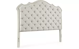 Ashley arlendyne queen uph panel headboard in antique white