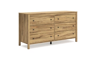 SIX DRAWER DRESSER Bermacy BrownEB1760-231 ASHLEY