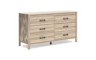 SIX DRAWER DRESSER Battelle TanEB3929-231 ASHLEY