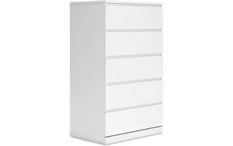 five drawer chest onita white