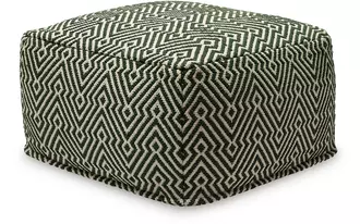 pouf abacy green/ivory