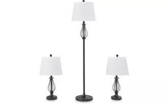 metal lamps (3/cn) brycestone bronze finish