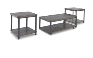 OCCASIONAL TABLE SET (3/CN) Wilmaden Two-toneT393-13 ASHLEY