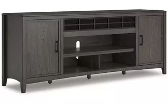 xl tv stand w/fireplace option montillan grayish brown