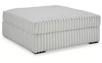 Ashley stupendous oversized accent ottoman in alloy