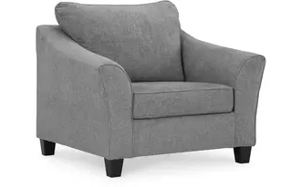 Ashley mathonia chair and a half in smoke