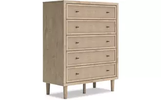 Ashley cielden five drawer wide chest in two-tone